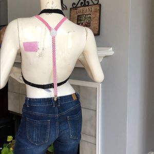 Hot Topic Other - ** SALE ** Pink and white checker suspenders Hot Topic Other - ** SALE ** Pink and white checker suspenders